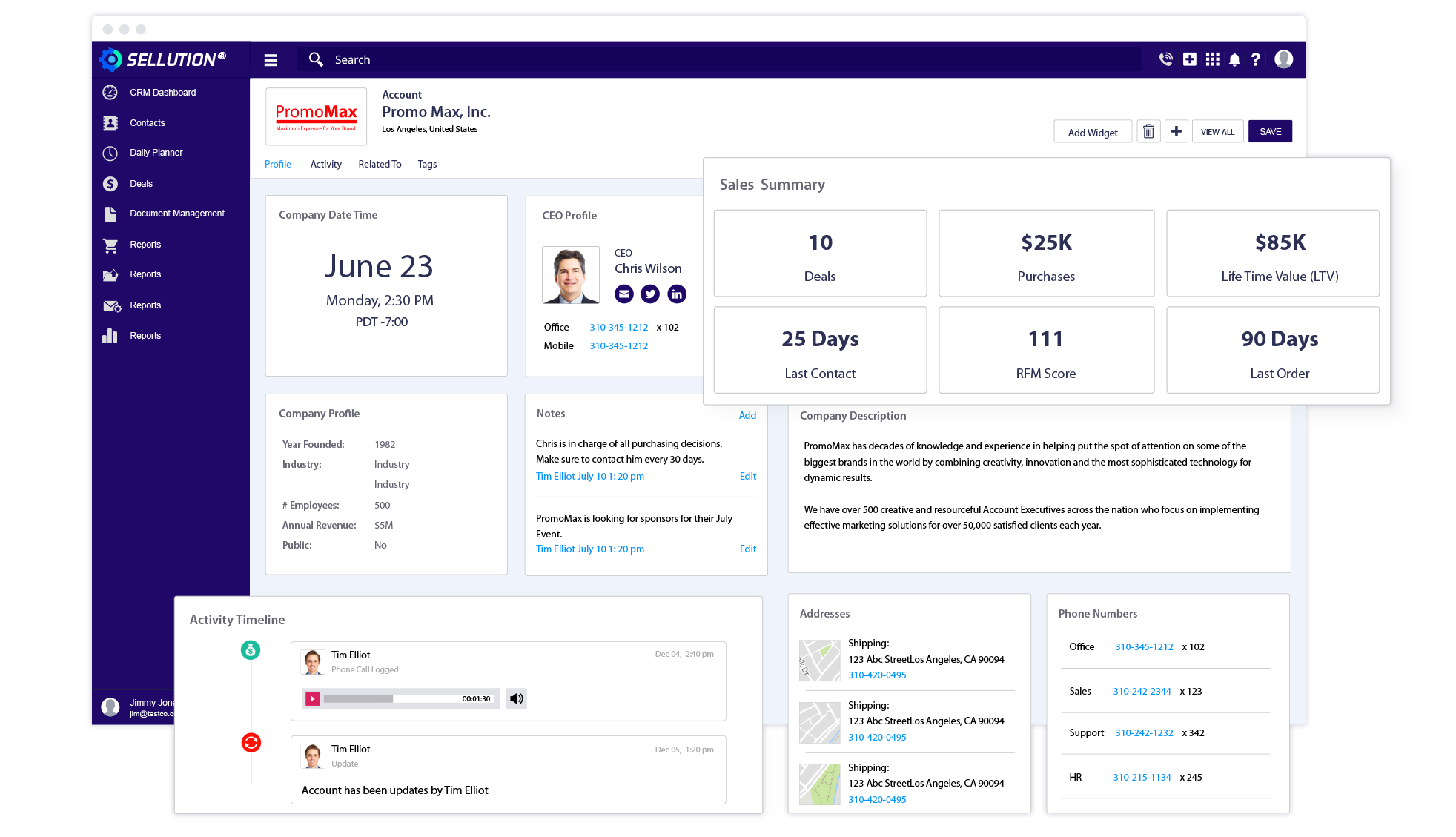 small business contact management